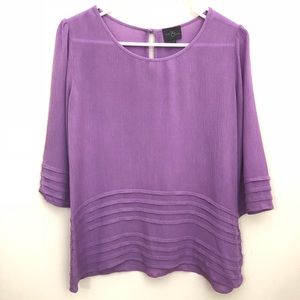 Market & Spruce | Purple Blouse Top